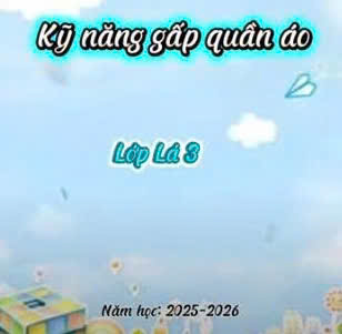 Kỹ năng gấp quần áo Lá 3